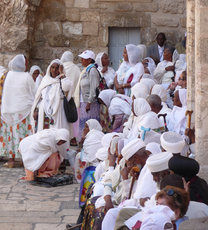 Ethiopians and others worshiping